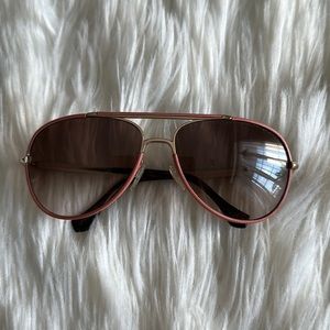 Leather Wrapped Balenciaga Aviator Sunglasses
